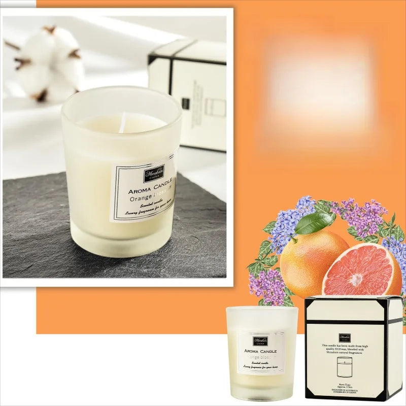Bougie Cire de Soja 3 Couleurs Sans Fumée | Naturelle, Longue Durée & Belle à Regarder