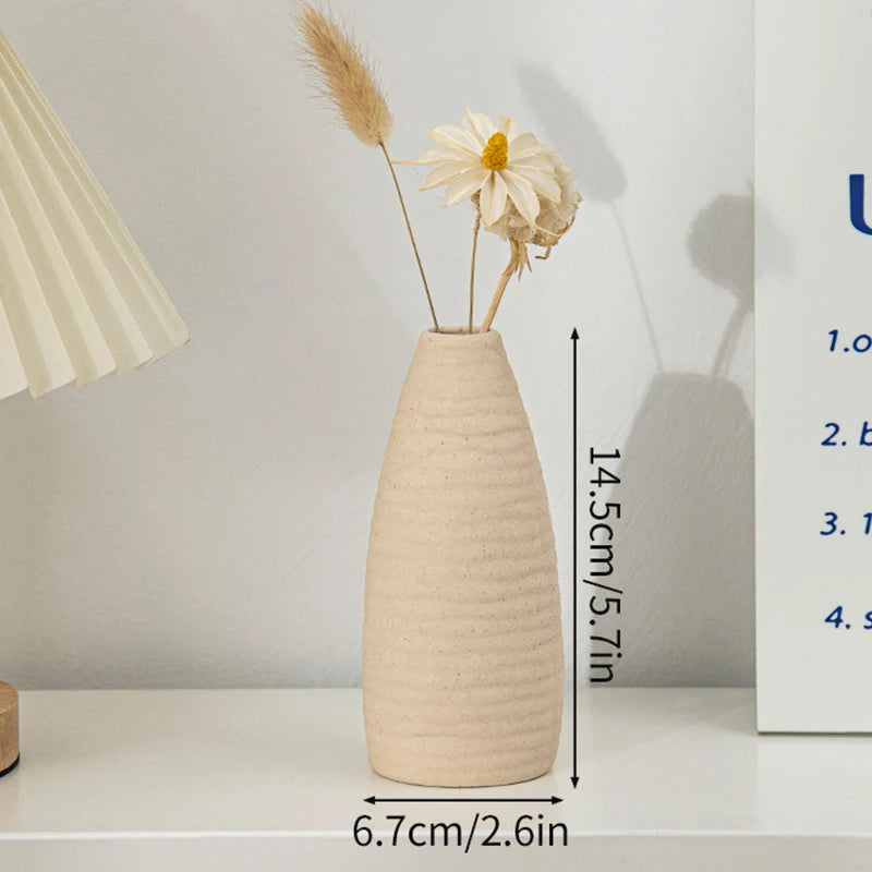 Vase Céramique Blanc Nordique | La Pièce Déco Minimaliste Qui Transforme Tout
