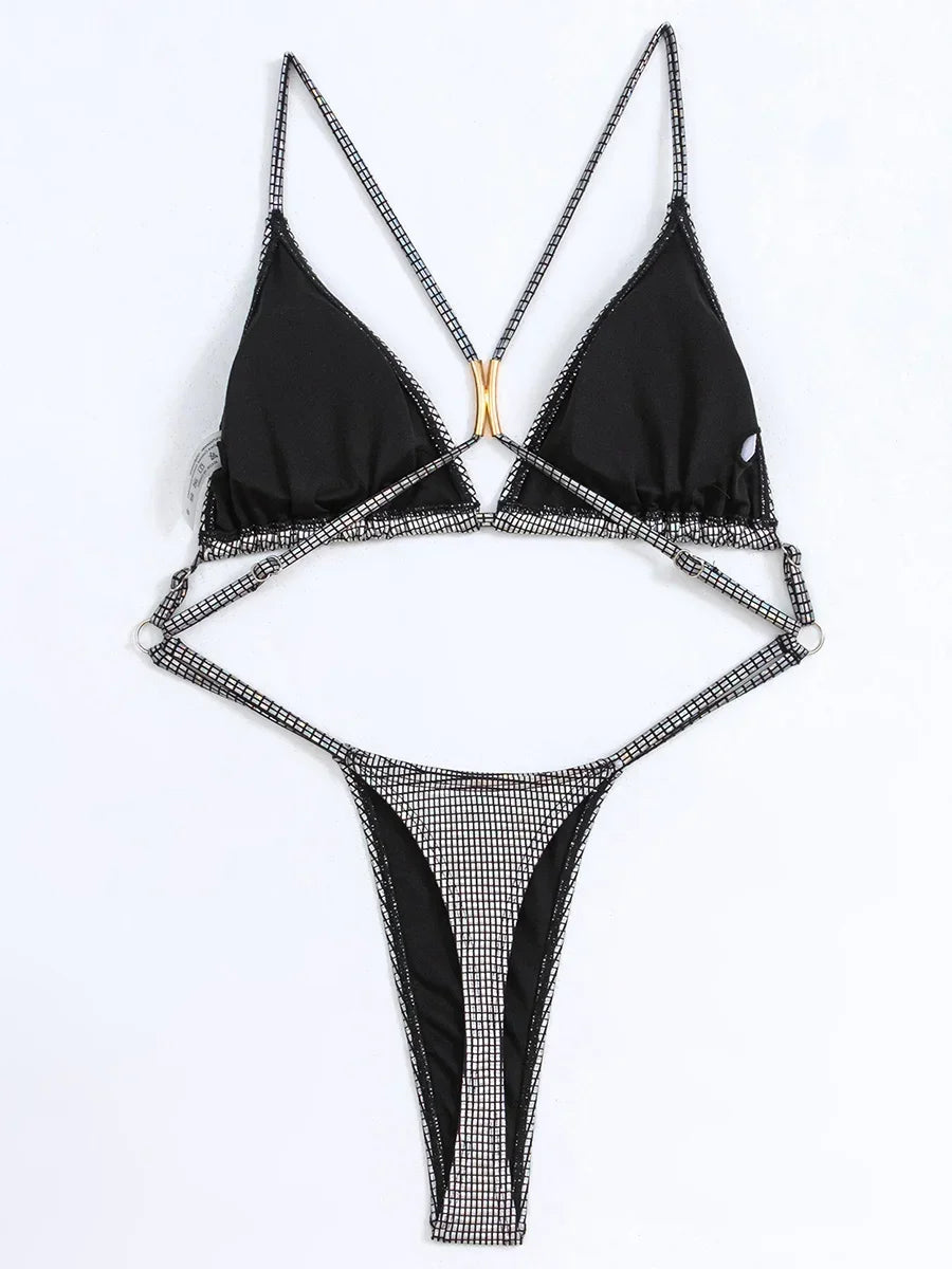 PU Leather Mini Thong Monokini | Cross-Back, Backless &amp; Completely Unforgettable