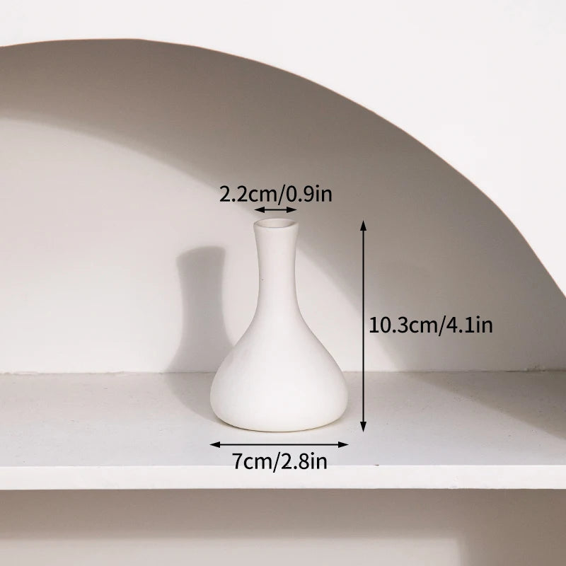 Vase Céramique Blanc Nordique | La Pièce Déco Minimaliste Qui Transforme Tout