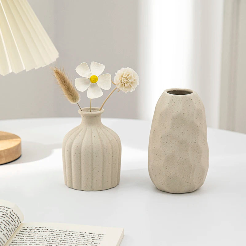 Vase Céramique Blanc Nordique | La Pièce Déco Minimaliste Qui Transforme Tout