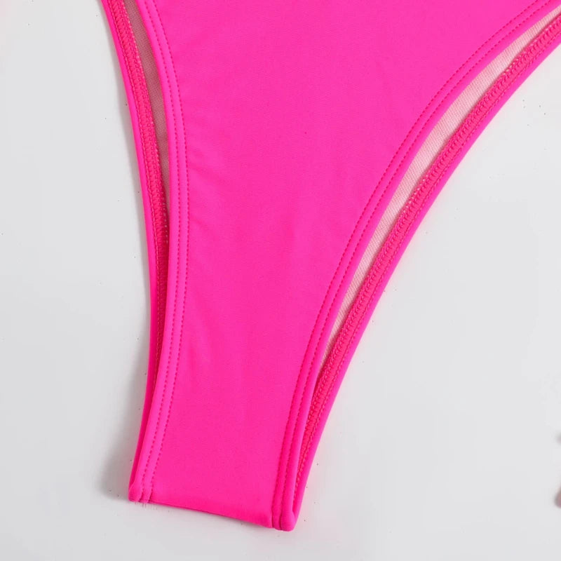 Solid Color Halter Tie Bikini Set | Sleek, Adjustable &amp; Effortlessly Flattering
