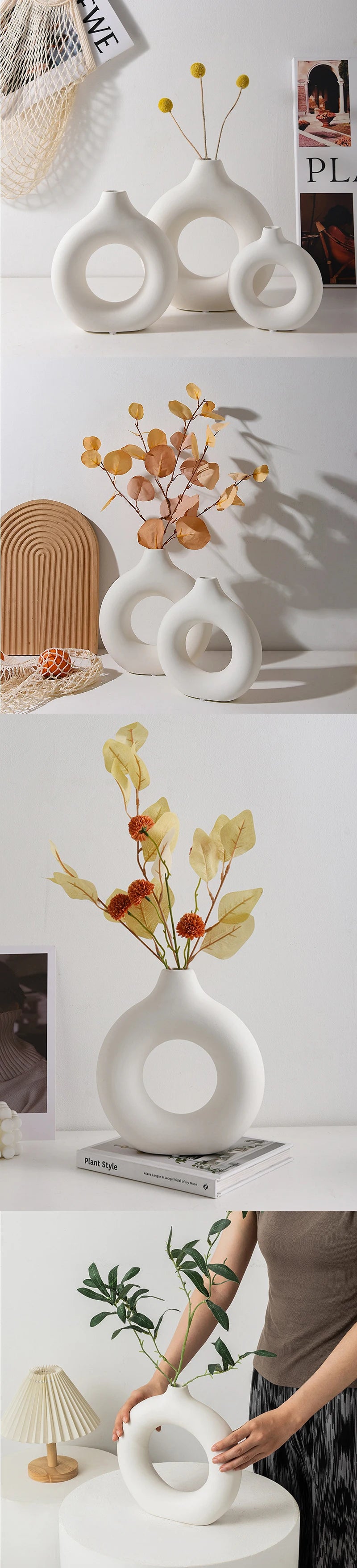 Vase Fleur Blanc Style Nordique | Décorez Votre Intérieur Sans Effort