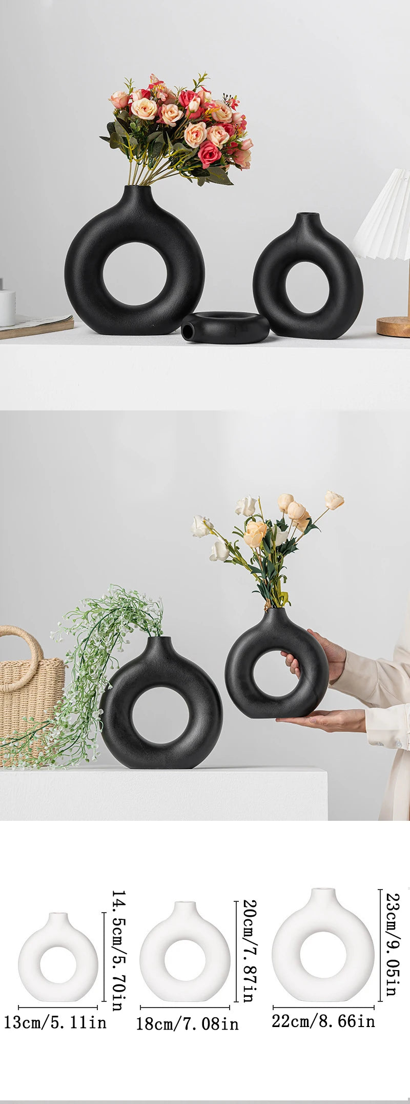 Vase Fleur Blanc Style Nordique | Décorez Votre Intérieur Sans Effort