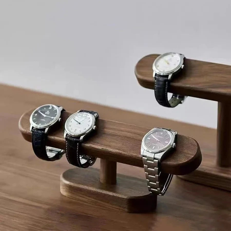 Présentoir Montre & Bijoux en Noyer | Exposez & Organisez Votre Collection avec Classe