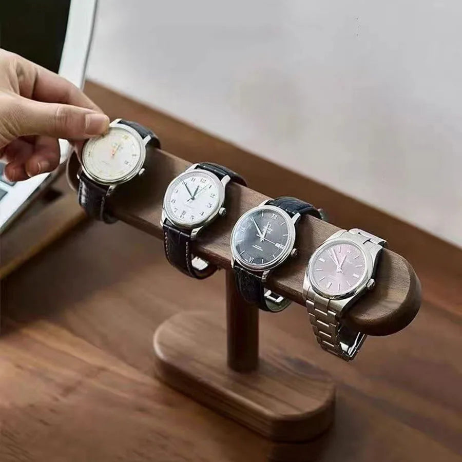 Présentoir Montre & Bijoux en Noyer | Exposez & Organisez Votre Collection avec Classe