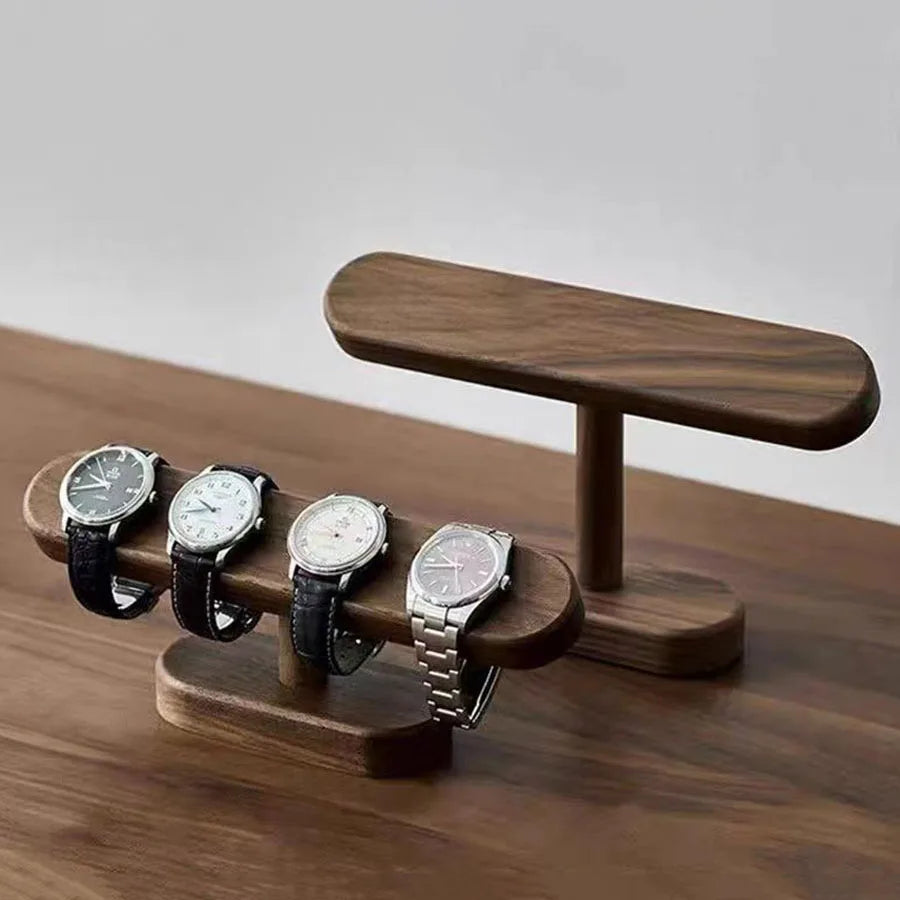 Présentoir Montre & Bijoux en Noyer | Exposez & Organisez Votre Collection avec Classe