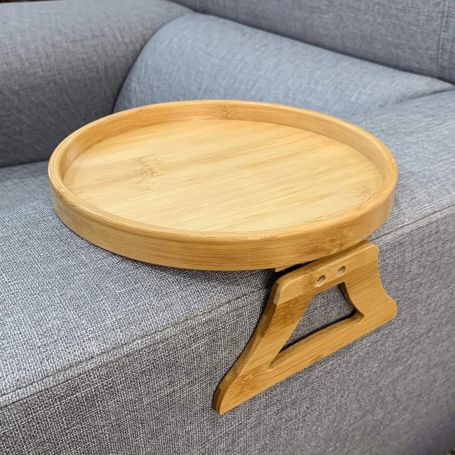 Plateau Sofa Accoudoir en Bois | Votre Téléphone, Café & Télécommande Toujours à Portée