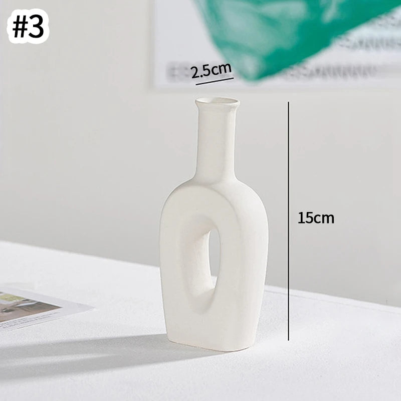 Vase Céramique Blanc Nordique | La Pièce Déco Minimaliste Qui Transforme Tout
