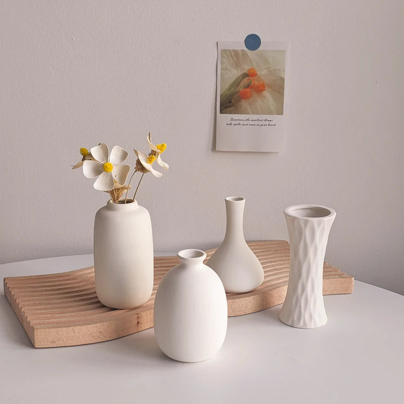 Vase Céramique Blanc Nordique | La Pièce Déco Minimaliste Qui Transforme Tout