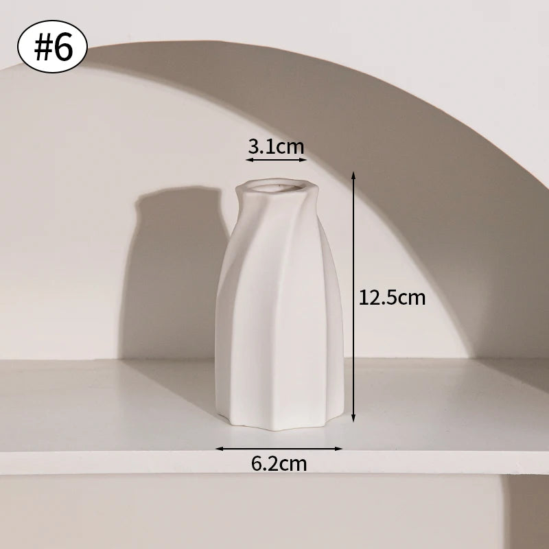 Vase Céramique Blanc Nordique | La Pièce Déco Minimaliste Qui Transforme Tout