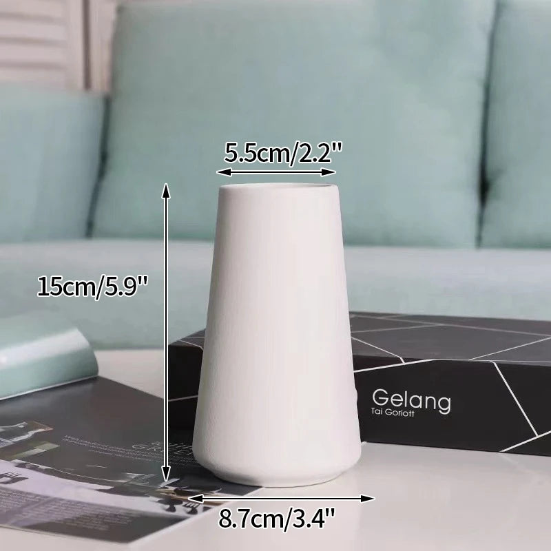 Vase Céramique Blanc Nordique | La Pièce Déco Minimaliste Qui Transforme Tout