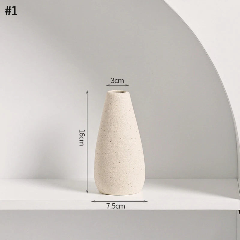 Vase Céramique Blanc Nordique | La Pièce Déco Minimaliste Qui Transforme Tout