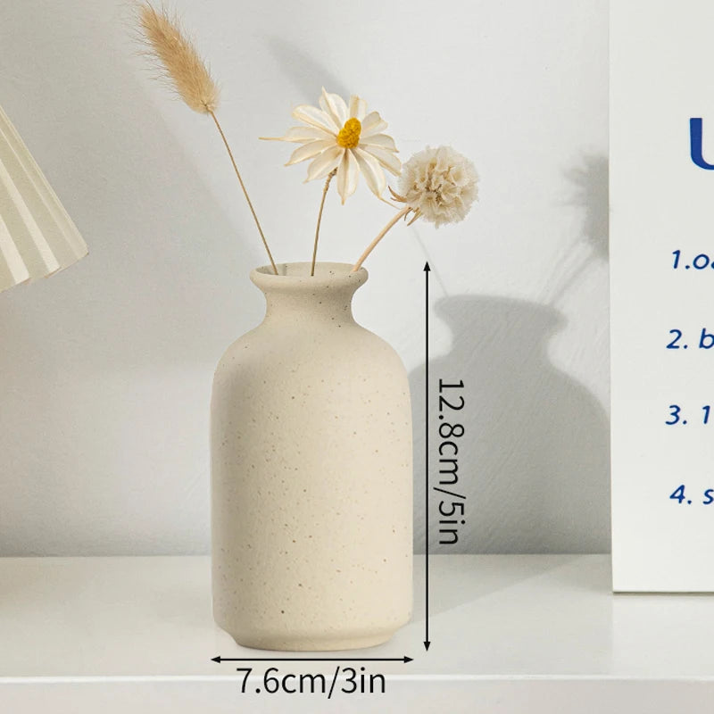 Vase Céramique Blanc Nordique | La Pièce Déco Minimaliste Qui Transforme Tout