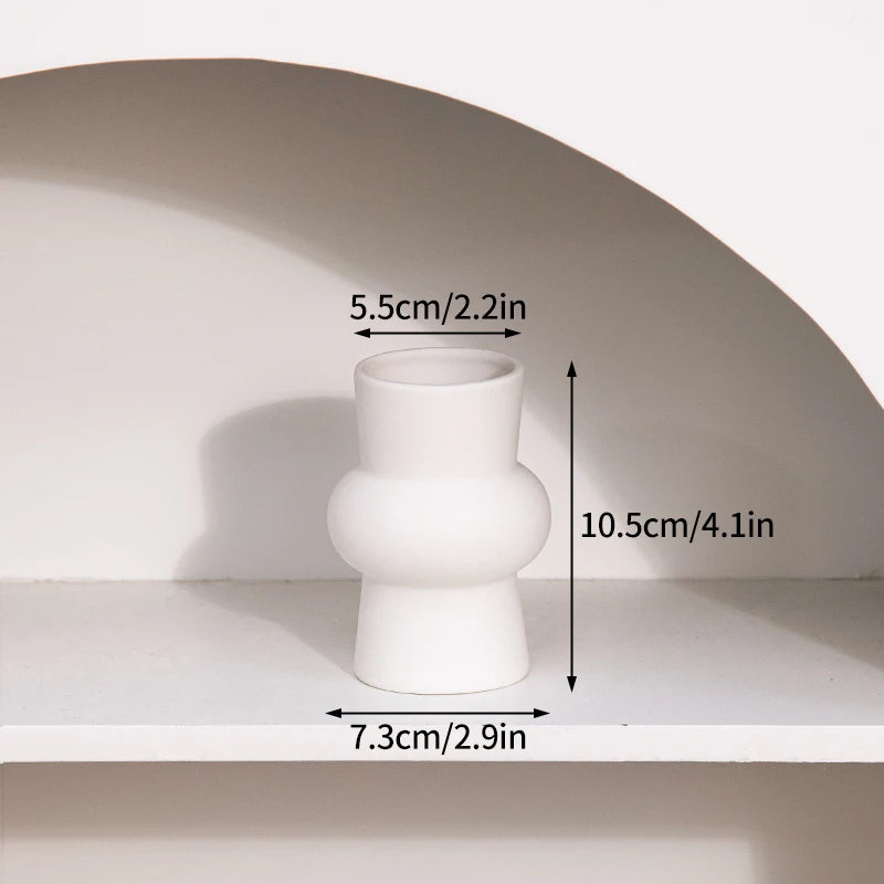 Vase Céramique Blanc Nordique | La Pièce Déco Minimaliste Qui Transforme Tout