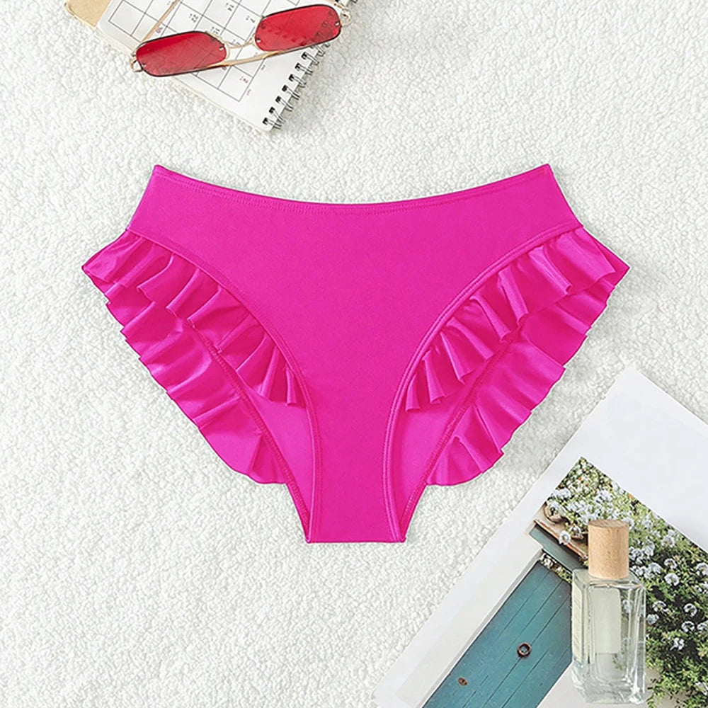 Ruffle Trim Tummy Control Bikini Bottoms | Flattering, Fun &amp; Made for Every Body