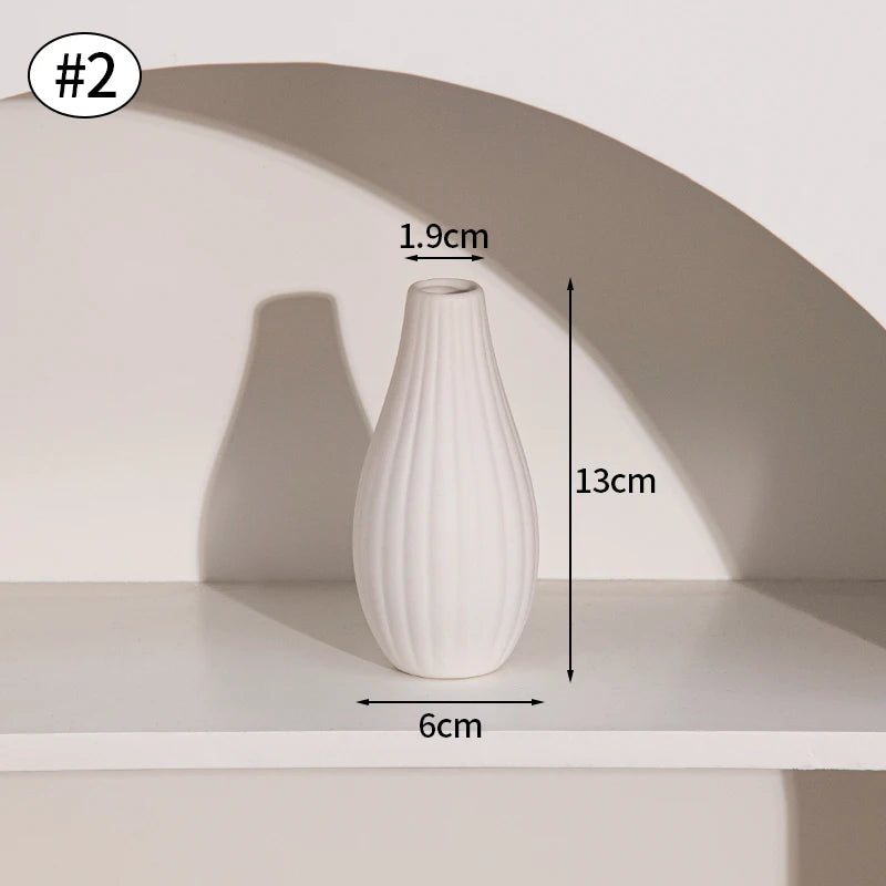 Vase Céramique Blanc Nordique | La Pièce Déco Minimaliste Qui Transforme Tout