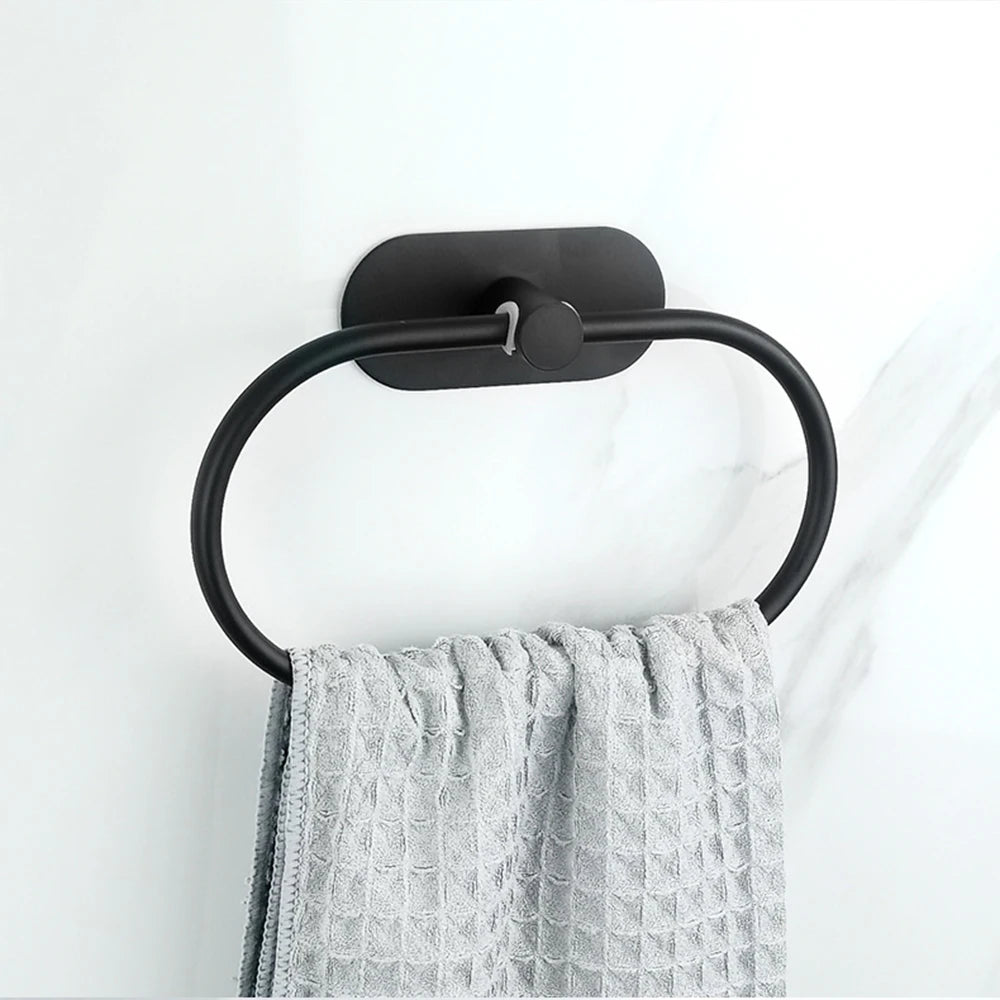 Porte-Serviettes Inox Auto-Adhésif | Installez Sans Percer, Sans Endommager Vos Murs