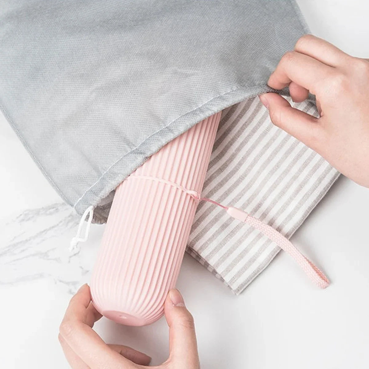 Étui Voyage Brosse à Dents & Dentifrice | Hygiène Protégée Partout, Tout le Temps