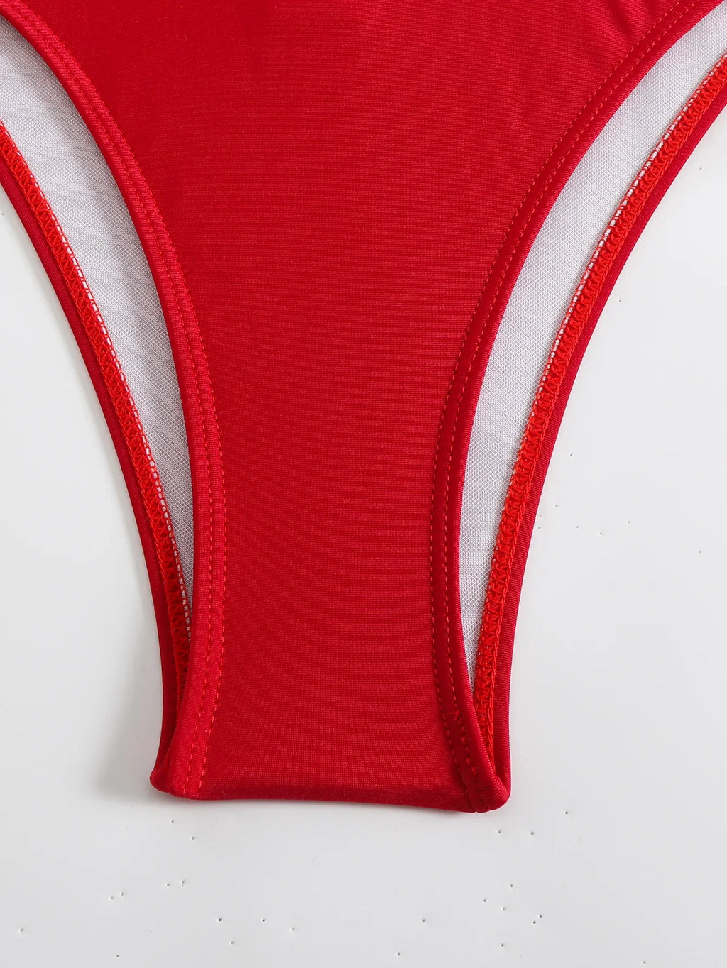 Sexy Hollow Out One-Shoulder Metal Bikini | Architectural Swimwear for the Bold Woman