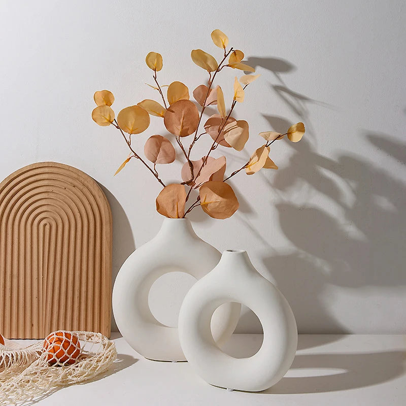 Vase Fleur Blanc Style Nordique | Décorez Votre Intérieur Sans Effort